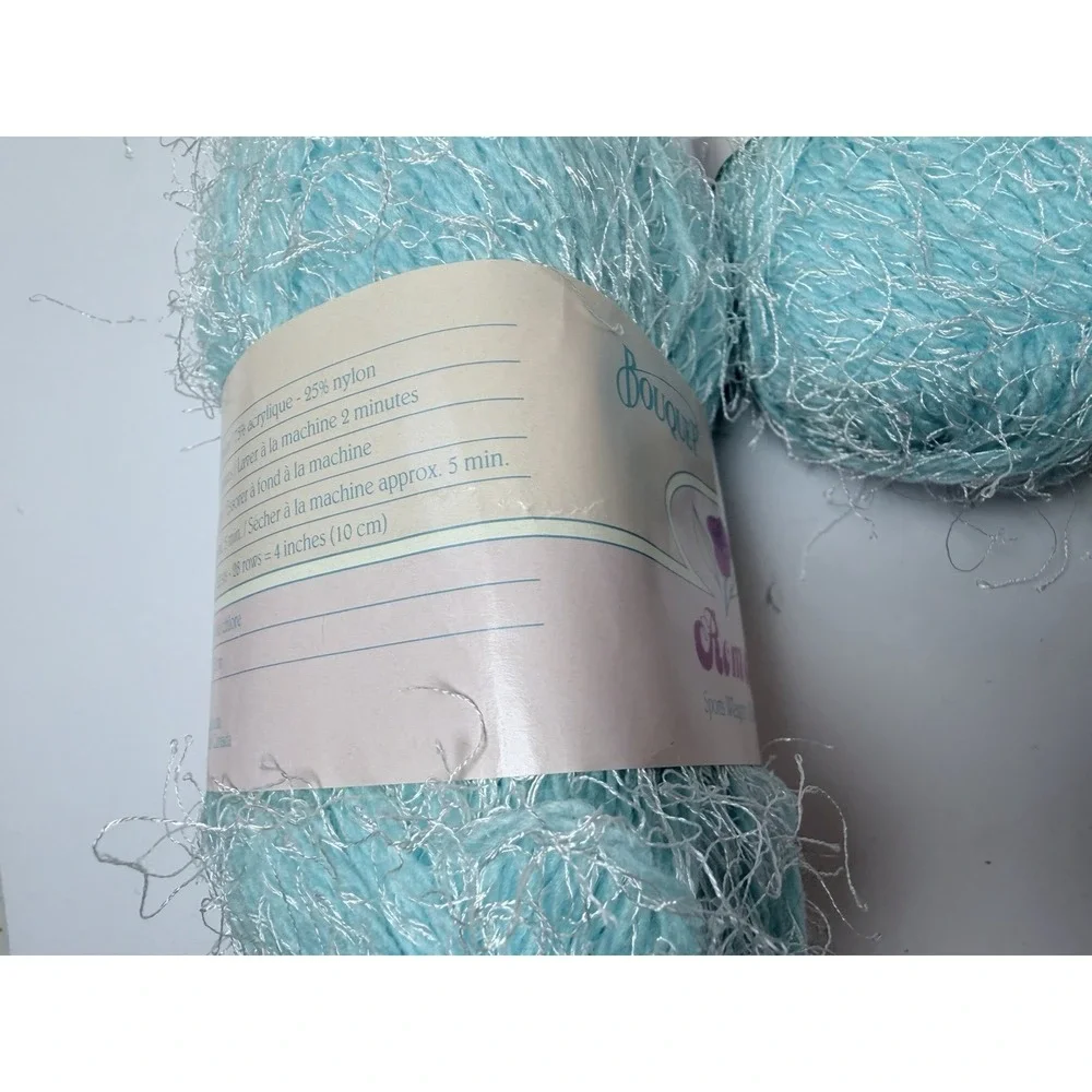 Spinrite Bouquet Romance Yarn 6 Skeins 170 Yd Pink Blue 75% Acrylic 25% Nylon‎